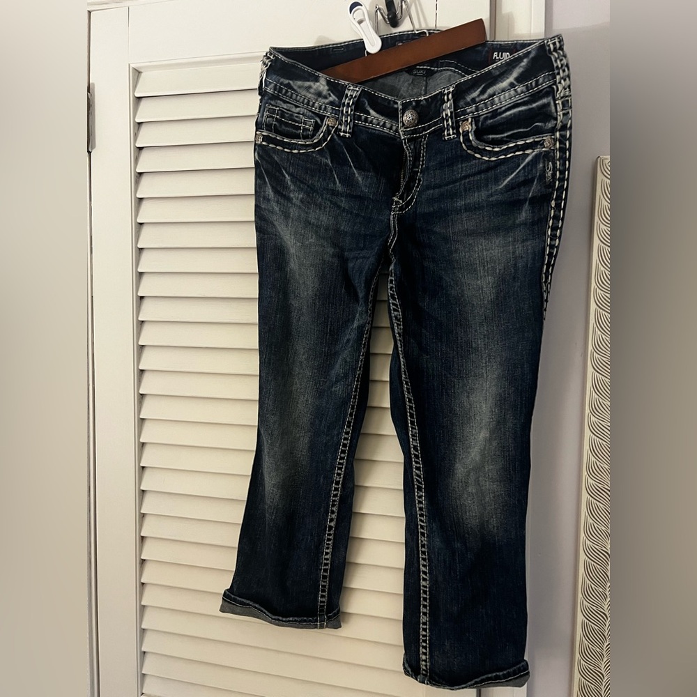 Silver Jeans Suki mid capri W31 L 221/2